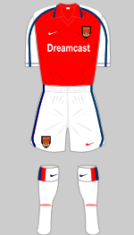 arsenal 2001 fa cup final kit