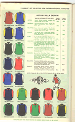 umbro catalogue jerseys 1935