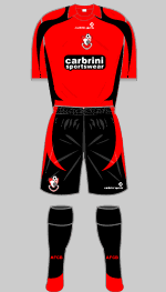 afc bournemouth 2009-10 home kit