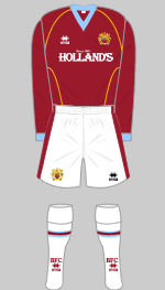 Burnley 2007-08 home kit