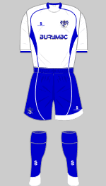 bury 2007-08 home kit