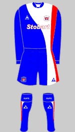 Carlisle United 2007-09 home kit
