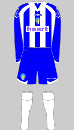 colchester united 2007-08 kit