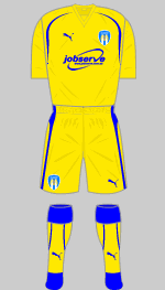 colchester united 2009-10 third kit