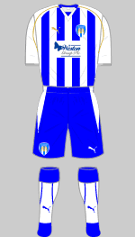 colchester united 2009-10 home kit