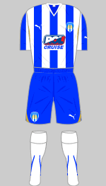 colochester united 2010-11 home kit