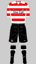 doncaster rovers 2010-11 home kit