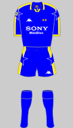 juventus 1997 uefa champions league kit
