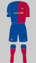 cf barcelona 2009  uefa champions league final kit