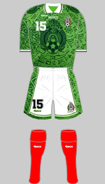 mexico1999 women's world cup 1st kit