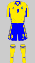 sweden 1999 women's world cup 1st kit