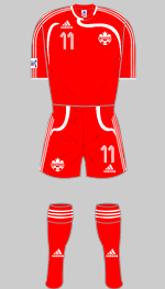 canada 2007 women's world cup 1st kit
