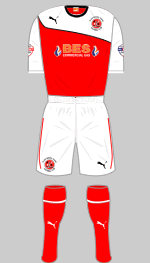 fleetwood town fc 2013-14 home kit
