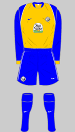 hereford 2008-09 away kit variant