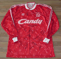 liverpool 1989-91 genuine shirt