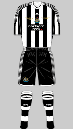 newcastle united special home kit for sir bobby robson