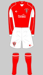 rotherham united 2007-08 home kit