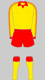 Albion Rovers 1975-76 kit