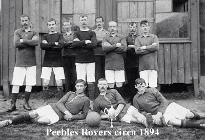 peebles rovers team group circa 1894