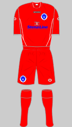stranraer 2009-10 away kit
