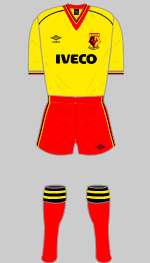 watford 1984 fa cup final kit