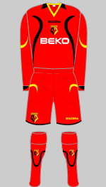 Watford 2007-08 away kit