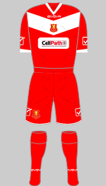 newtown fc 2015-16 europa cup kit