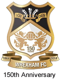 wrexham fc 150th anniversary crest