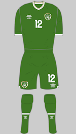 republic of ireland 2020-21 1st kit green shorts