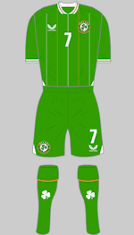 republic of ireland 1st kit 2023 green shorts