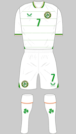 republic of ireland 2nd kit 2023 white shorts