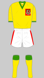 wales 1958 world cup change kit
