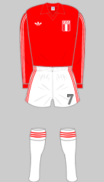 peru 1978 world cup change kit