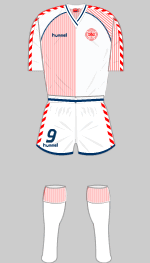 denmark 1986 world cup change kit