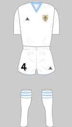 uriguay 1986 world cup change kit