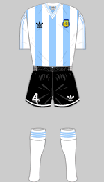 argentina 1990 world cup kit