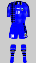 argentina 1994 world cup change kit