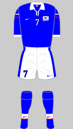 south korea 1998 world cup change kit