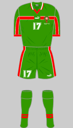 morocco 1998 world cup green kit