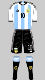 argentina 2022 world cup kit blak socks