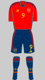 spain 2022 world cup 1st kit
