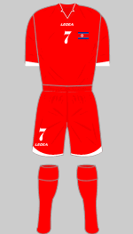 korea dpr 2012 olympics red football kit